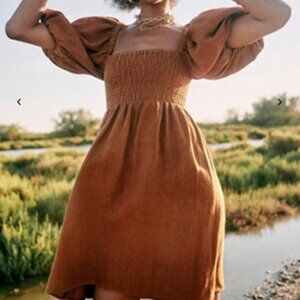 Sezane Carlie Dress in Camel | Sz 40 / US 8